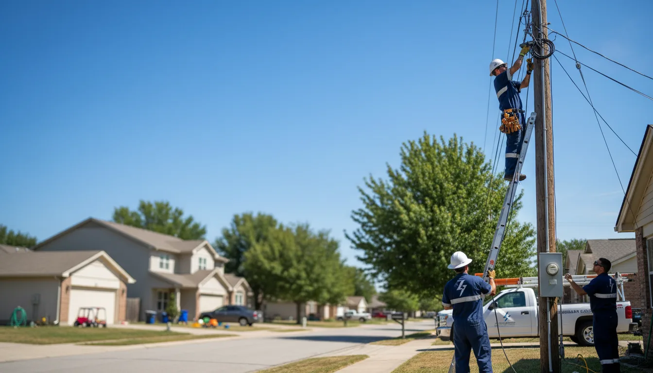 Residential electrician providing installation services in Burnsville, MS